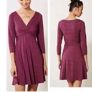 Anthropologie [Lilka] Striped Jersey Knot Dress